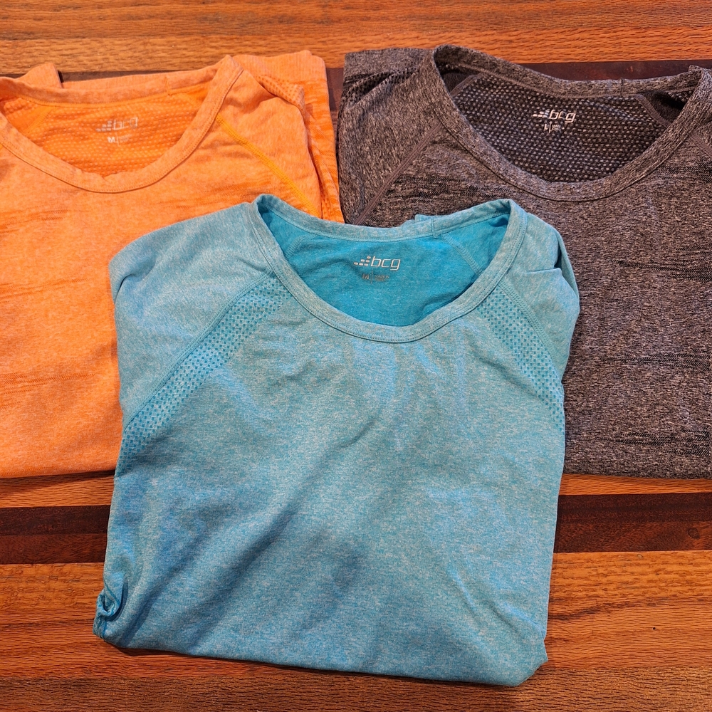 BCG Women's Short Sleeve Tees - Orange, Blue, Gray
